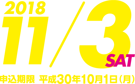 2018年11月3日（土）